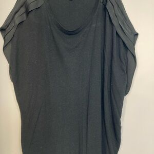 Lord & Taylor Black Short Sleeve Top